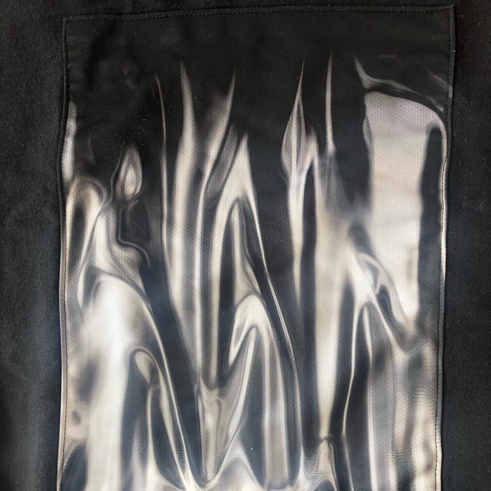 Graphic crewneck sweatshirt — Liquid Silver design